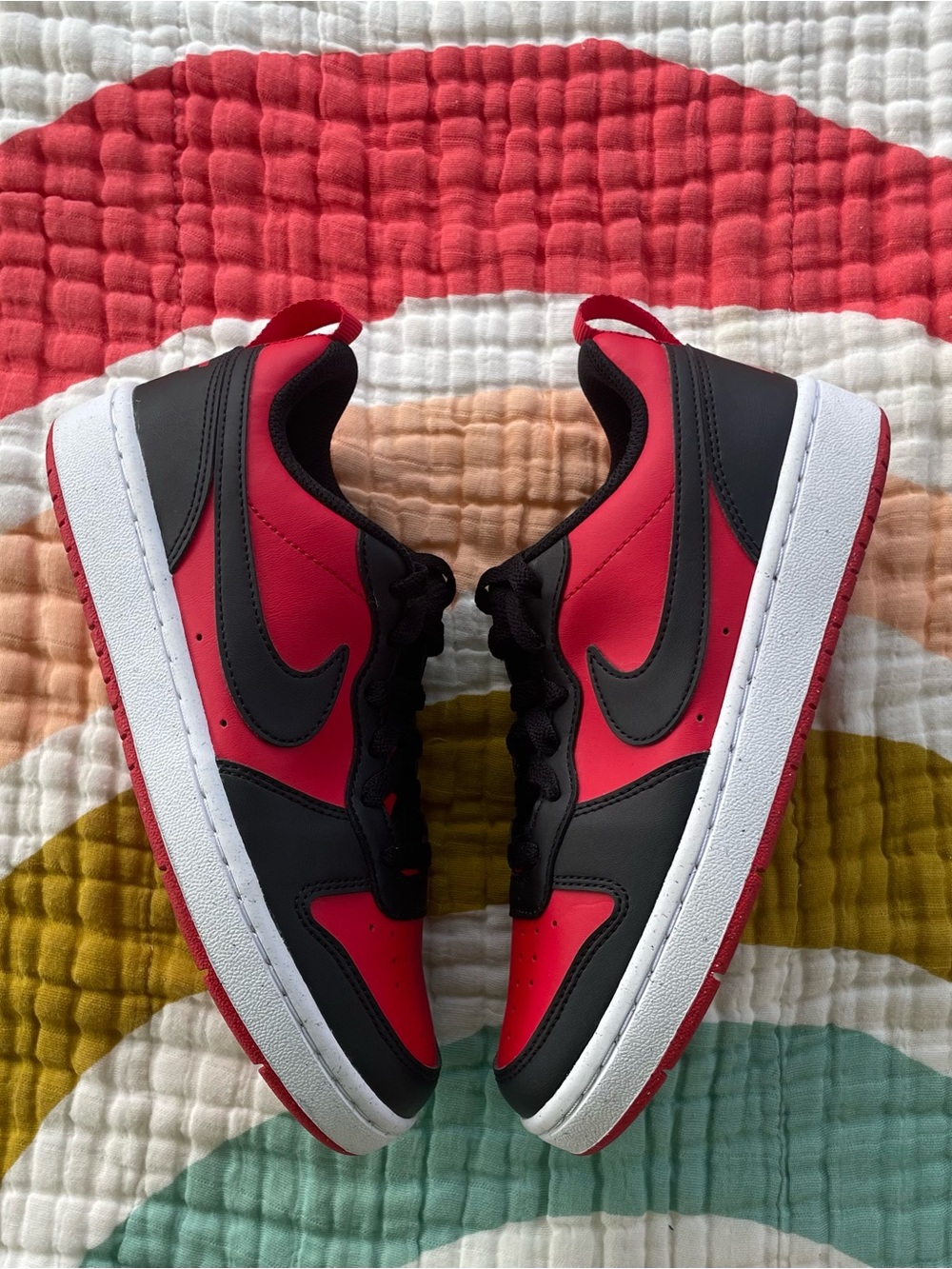 *EUC/LIKE NEW* Nike Court Borough Recraft Lows (Sz 4.5Y) ft. in Univ. Rd/Blk
